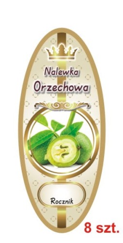 Przejdź do produktu Etykiety na Nalewki nr 872 Orzechowa 8 szt.