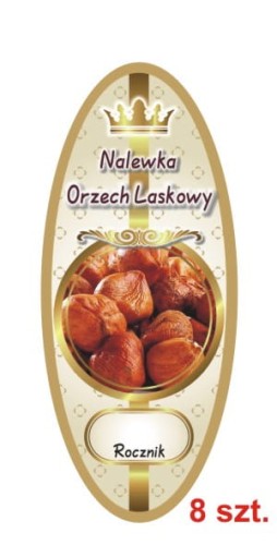 Przejdź do produktu Etykiety na Nalewki nr 873 z Orzecha Laskowego 8 szt.