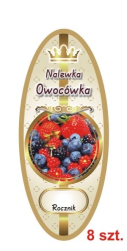 Przejdź do produktu Etykiety na Nalewki nr 874 Owocówka 8 szt.