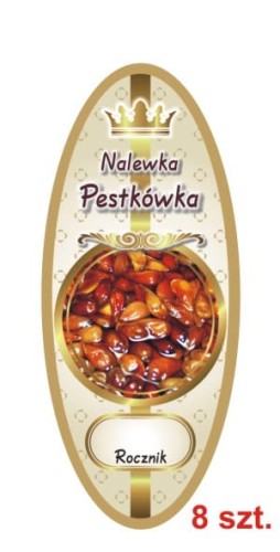 Przejdź do produktu Etykiety na Nalewki nr 875 Pestkówka 8 szt.