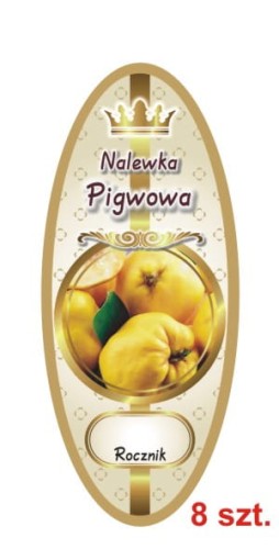 Przejdź do produktu Etykiety na Nalewki nr 877 - Pigwowa 8 szt.