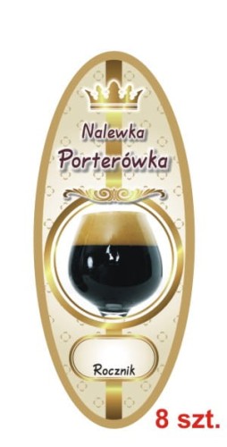Przejdź do produktu Etykiety na Nalewki nr 881 Porterówka 8 szt.