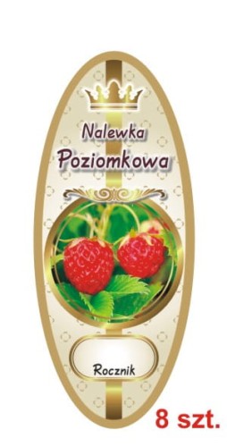 Przejdź do produktu Etykiety na Nalewki nr 885 Poziomkowa 8 szt.