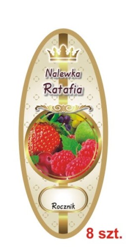 Przejdź do produktu Etykiety na Nalewki nr 887 Ratafia 8 szt.