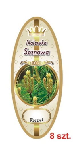Przejdź do produktu Etykiety na Nalewki nr 890 Sosnowa 8 szt.