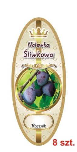 Przejdź do produktu Etykiety na Nalewki nr 891 Śliwkowa 8 szt.