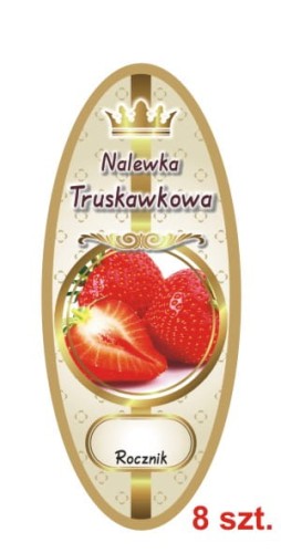 Przejdź do produktu Etykiety na Nalewki nr 893 Truskawkowa 8 szt.