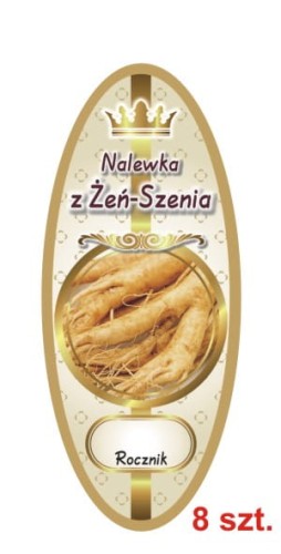 Przejdź do produktu Etykiety na Nalewki nr 896 z Żeń-szenia 8 szt.