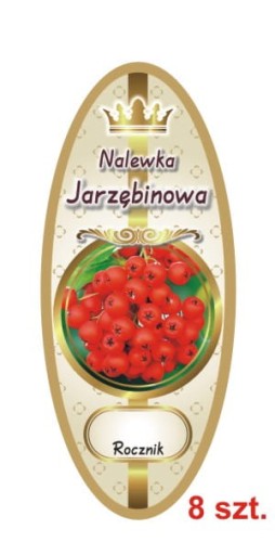 Przejdź do produktu Etykiety na Nalewki nr 843 Jarzębinowa 8 szt.