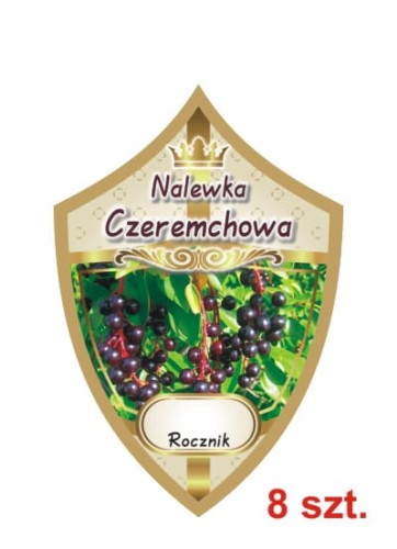 Przejdź do produktu Etykiety na nalewki nr 220 czeremchowa 8 szt.