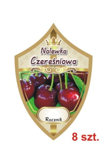 Przejdź do produktu Etykiety na nalewki nr 221 czereśniowa 8 szt.