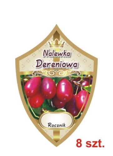 Przejdź do produktu Etykiety na nalewki nr 224 dereniowa 8 szt.