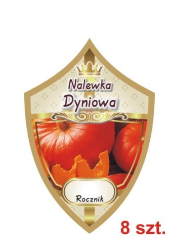 Przejdź do produktu Etykiety na nalewki nr 226 dyniowa 8 szt.