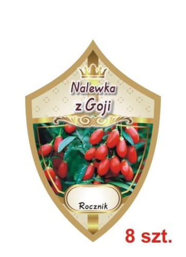 Przejdź do produktu Etykiety na nalewki nr 233 z goji 8 szt.
