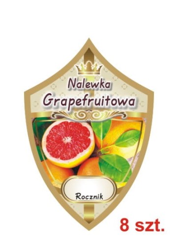 Przejdź do produktu Etykiety na nalewki nr 235 grapefruitowa 8 szt.