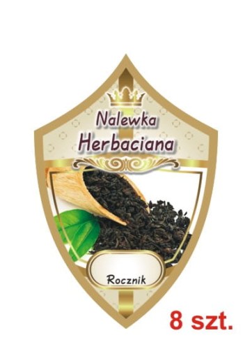 Przejdź do produktu Etykiety na nalewki nr 237 herbaciana 8 szt.