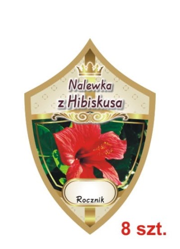 Przejdź do produktu Etykiety na nalewki nr 238 z hibiskusa 8 szt.