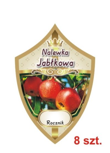 Przejdź do produktu Etykiety na nalewki nr 240 jabłkowa 8 szt.