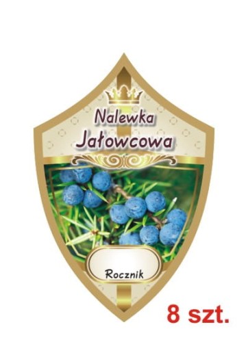 Przejdź do produktu Etykiety na nalewki nr 242 jałowcowa 8 szt.