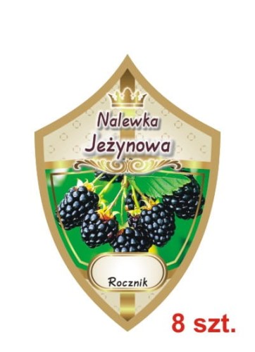 Przejdź do produktu Etykiety na nalewki nr 244 jeżynowa 8 szt.
