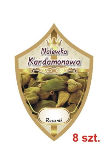 Przejdź do produktu Etykiety na nalewki nr 246 kardamonowa 8 szt.
