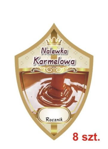 Przejdź do produktu Etykiety na nalewki nr 247 karmelowa 8 szt.