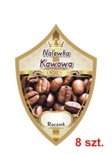 Przejdź do produktu Etykiety na nalewki nr 249 kawowa 8 szt.