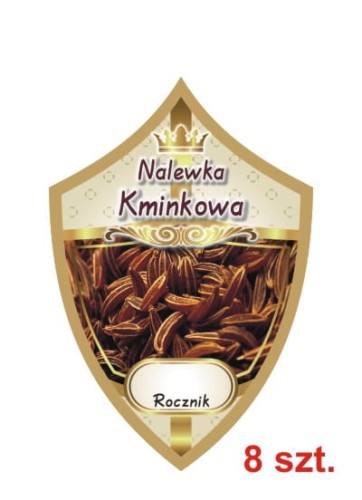 Przejdź do produktu Etykiety na nalewki nr 251 kminkowa 8 szt.