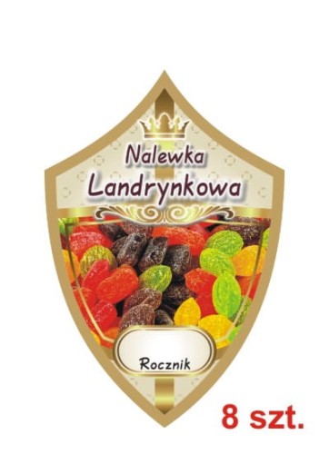 Przejdź do produktu Etykiety na nalewki nr 256 landrynkowa 8 szt.