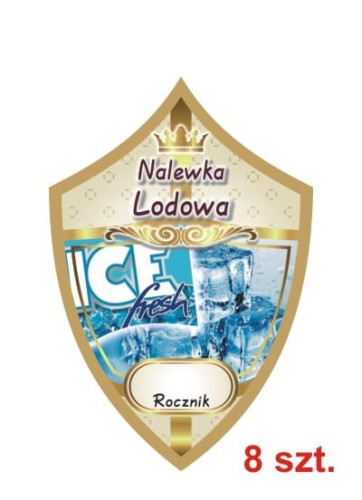 Przejdź do produktu Etykiety na nalewki nr 260 lodowa 8 szt.
