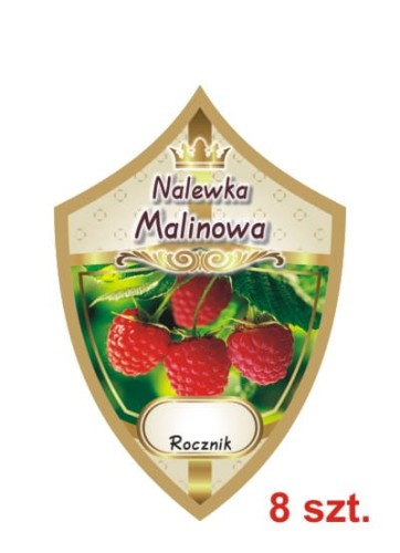 Przejdź do produktu Etykiety na nalewki nr 262 malinowa 8 szt.