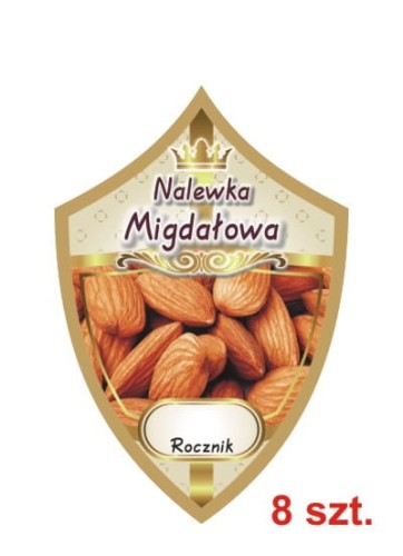 Przejdź do produktu Etykiety na nalewki nr 265 migdałowa 8 szt.