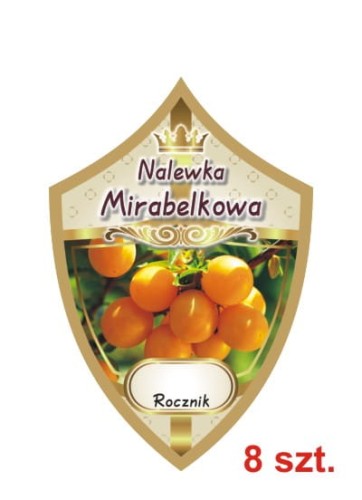 Przejdź do produktu Etykiety na nalewki nr 267 mirabelkowa 8 szt.
