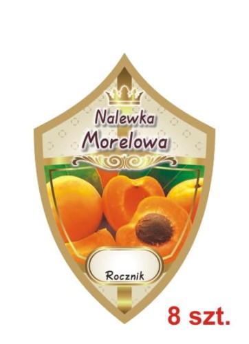 Przejdź do produktu Etykiety na nalewki nr 268 morelowa 8 szt.