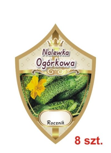 Przejdź do produktu Etykiety na nalewki nr 270 ogórkowa 8 szt.
