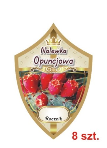 Przejdź do produktu Etykiety na nalewki nr 271 opuncjowa 8 szt.