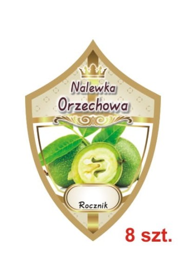 Przejdź do produktu Etykiety na nalewki nr 272 orzechowa 8 szt.