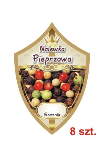 Przejdź do produktu Etykiety na nalewki nr 276 pieprzowa 8 szt.