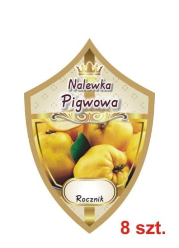 Przejdź do produktu Etykiety na nalewki nr 277 pigwowa 8 szt.