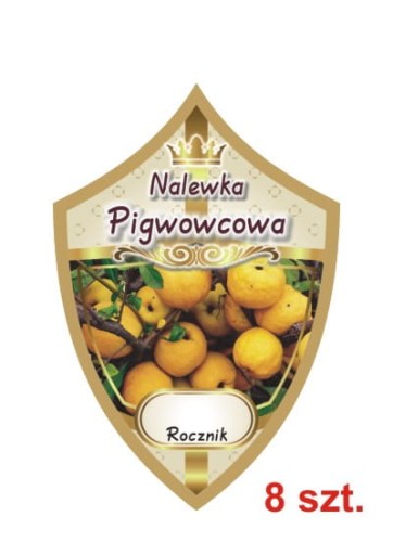 Przejdź do produktu Etykiety na nalewki nr 278 pigwowcowa 8 szt.