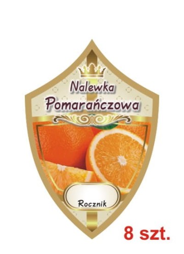 Przejdź do produktu Etykiety na nalewki nr 280 pomarańczowa 8 szt.