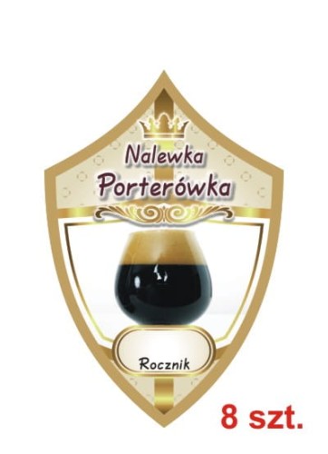 Przejdź do produktu Etykiety na nalewki nr 281 porterówka 8 szt.