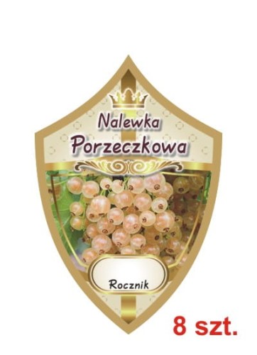 Przejdź do produktu Etykiety na nalewki nr 284 porzeczkowa biała 8 szt.