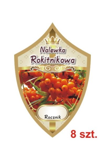 Przejdź do produktu Etykiety na nalewki nr 289 rokitnikowa 8 szt.