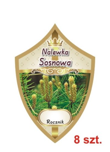 Przejdź do produktu Etykiety na nalewki nr 290 sosnowa 8 szt.