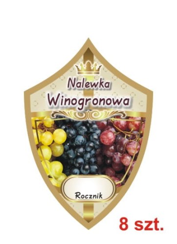 Przejdź do produktu Etykiety na nalewki nr 294 winogronowa 8 szt.