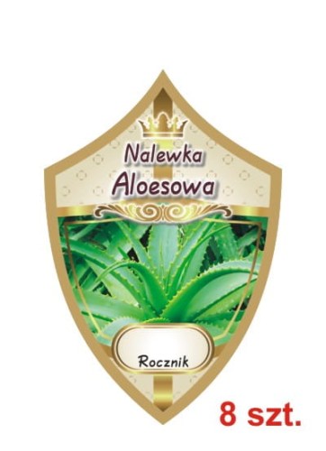 Przejdź do produktu Etykiety na nalewki nr 300 aloesowa 8 szt.