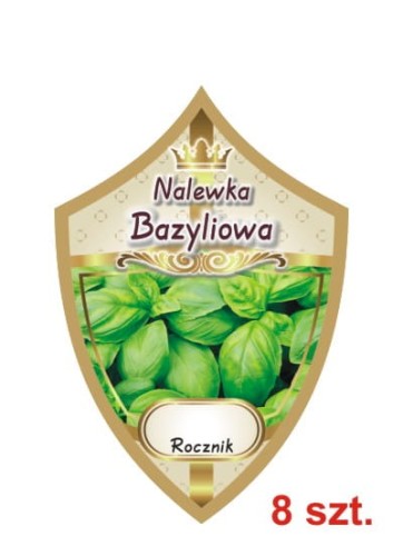 Przejdź do produktu Etykiety na nalewki nr 301 bazyliowa 8 szt.