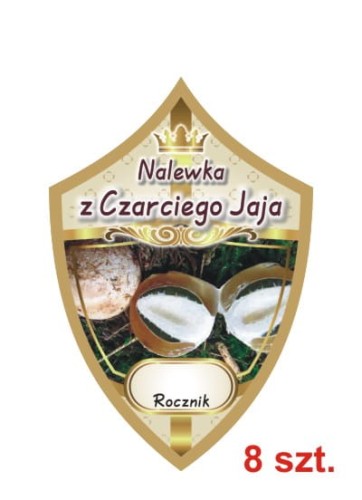 Przejdź do produktu Etykiety na nalewki nr 308 z czarciego jaja 8 szt.