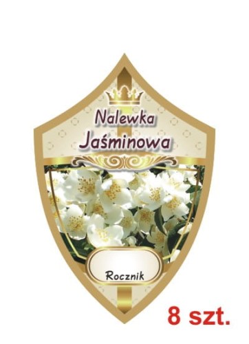 Przejdź do produktu Etykiety na nalewki nr 309 jaśminowa 8 szt.